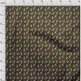 thumbnail image 4 of oneOone Georgette Viscose Dark Brown Fabric Florals Sewing Craft Projects Fabric Prints By Yard 42 Inch Wide, 4 of 4