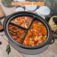thumbnail image 4 of 3 Pcs Séparateur de Mijoteuse pour Casserole de 6 QT, Étanche, Séparateur de Mijoteuse Réutilisable en Silicone, Séparateur de Mijoteuse Résistant à la Chaleur, Doublure de Cuisson Compatible Lave-Vaisselle, 4 of 9