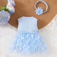 thumbnail image 4 of Infant Girl Clothes Baby Romper Dresses Bodysuit Baby Outfits Ropa De Bebe NiñA Baby Clothes For Girls 9-12 Months, 4 of 8