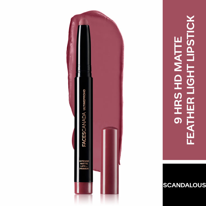 Facescanada Ultime Pro HD Lèvres Mates Intenses et Primer, Scandalous 13, 1.4g
