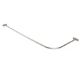 thumbnail image 3 of Utopia Alley LR1BN  68x28 in. Rustproof L-Shaped Corner Shower Curtain Rod - Nickel, 3 of 3