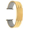 thumbnail image 1 of Bandini Bracelet de Montre Extensible en Acier Inoxydable Ton Or 18 mm pour Hommes, Extrémité Droite, Longueur Ajustable, Bracelet de Montre à Expansion en Métal, Sans Boucle, 1 of 8