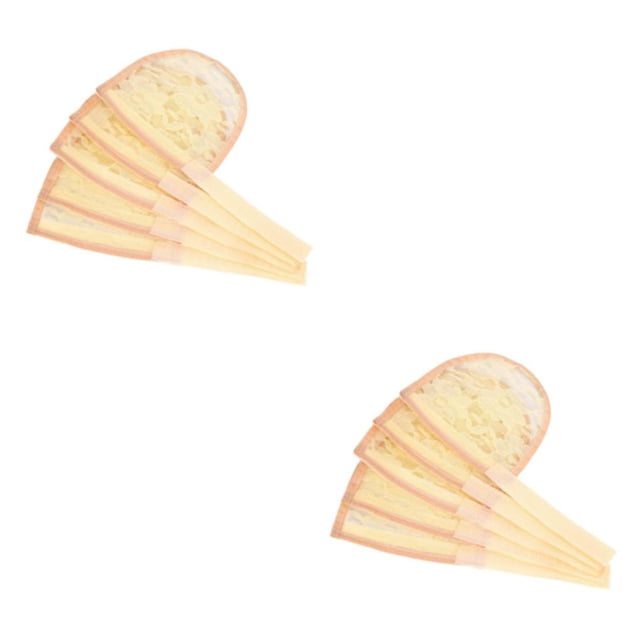 kurtrusly 5pcs Hair Net for Making Ponytail Caps Hair Wig Accessories Net Weaving cream color length 19.2cm 2Set