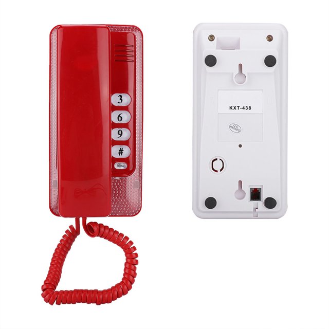 Telephone No Caller ID,Wall Mount Landline Telephone Telephone Hotel Telephone Versatile Functionality