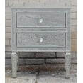 thumbnail image 4 of Wes Mirrored Nightstand, Mirrored Nightstand, Bedroom Nightstand, MDF Nightstand, Mirrored Bedside Table, Silver Nightstand, Two Drawer Nightstand, Living Room Side Table, 4 of 4