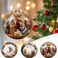 thumbnail image 1 of Vaidha Nativity Scene Ornaments Christmas Hanging Ornaments Nativity Nativity Ornaments For Christmas 111 Nativity Christmas Ornaments Religious Decor, 1 of 7