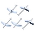 thumbnail image 1 of Uxcell M8 x 100mm Male Thread Spring Loaded Hollow Wall Round Head Toggle Bolt 10pcs, 1 of 5