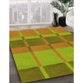 thumbnail image 3 of Ahgly Company Tapis Rond Lavable en Machine Intérieur Transitionnel Vert Pistache, 3 Pieds Rond, 3 of 7