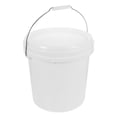 thumbnail image 1 of HLONK 2.2 Gal Bucket w/ Lid & Handle  All-Purpose Pail  Food Storage  10L White, 1 of 11
