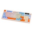 thumbnail image 2 of Bunblic Russian Mechanical Gaming Keyboard PBT Keycaps 38.5x14.5cm Wireless Keyboard blue yellow, 2 of 8