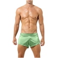 thumbnail image 1 of Rbaofujie Mens Boxer Shorts Men's Solid Color Ruffled Men's Front Split Pants Thin Oversized Underwear Underwear Men, 1 of 5