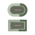 thumbnail image 2 of Dvkptbk Bath Set of 2 Bathroom Rugs Bath Mat Non Slip Absorbent Stain Resistant Quick Dry Washable Bathroom Rug Bath Mats for Bathroom Floor Tub Sink Shower Mat Easy Care Green 16"x24", 2 of 8