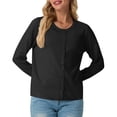 thumbnail image 4 of Cardigans pour Femmes Cardigan Régulier pour Femmes Maison Décontracté Mode Col Rond Standard Lavage à la Main à Froid à Suspendre Ou à Suspendre au Traîne Sec, 4 of 8