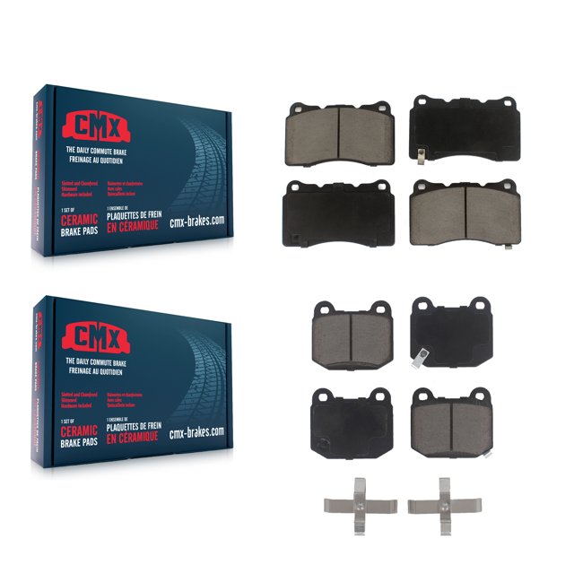CMX Front Rear Ceramic Brake Pads Kit for Car Subaru Impreza Mitsubishi Lancer WRX STI BRZ Toyota 86 KCX-100109