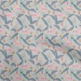 thumbnail image 1 of oneOone Viscose Jersey Blue Fabric Tropical Sewing Craft Projects Fabric Prints By Yard 60 Inch Wide, 1 of 4