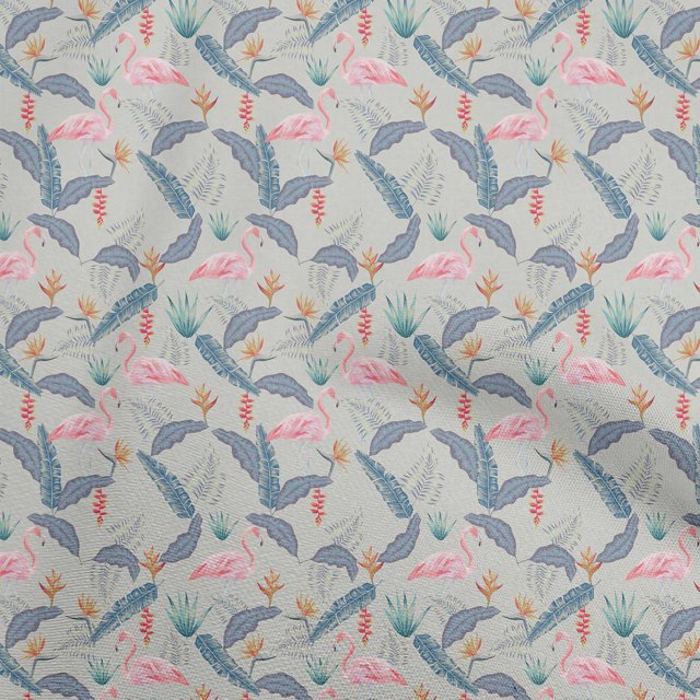 oneOone Viscose Jersey Blue Fabric Tropical Sewing Craft Projects Fabric Prints By Yard 60 Inch Wide