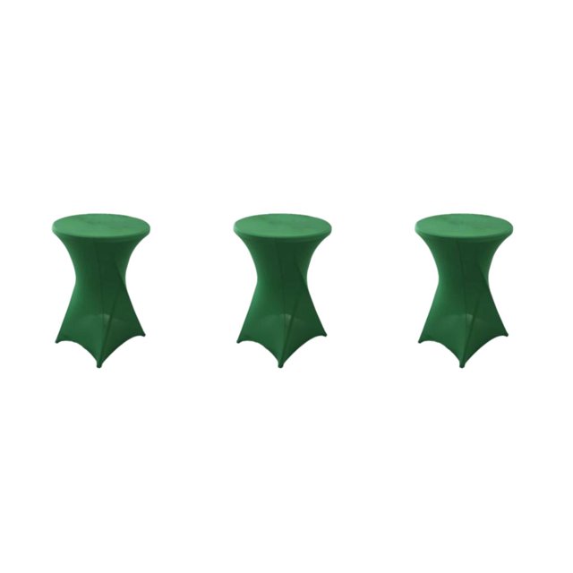 Maytalsory Environmentally Friendly Stretch High Table Cover Easy Care And Stain-resistant green 3Set