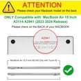 thumbnail image 2 of Tianle Case Compatible with MacBook Air 15 Inch A3114 A2941 (2023 2024 Release) - Protective Snap On Hard Shell Cover Compatible with MacBook Air 15.3" M2 M3 Chip, Glittering Clear, 2 of 8