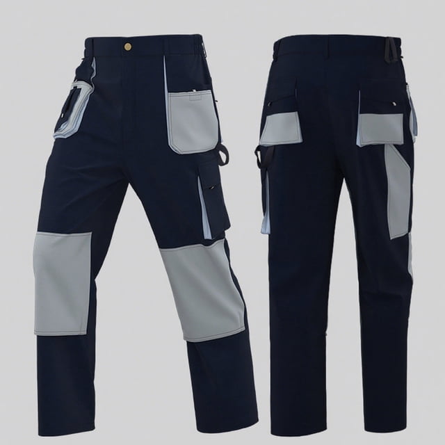 Amzcrzy Cargo Pants for Men Men's Fashionable Color Blocked Work Clothes Multi Pocket Work Pants Men's Pants Men's Cargo Pants Work Pants for Men Pants for Men Men's Clothing