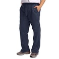 thumbnail image 5 of Men's Rope Loosening Waist Foam Slip Solid Color Pocket Trousers Stitched Crease Pants Loose Sports Trousers, 5 of 5