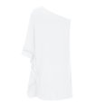 thumbnail image 5 of Gspmoly Robes d'Été pour Femmes 2025, Robe pour Femmes à Épaules Asymétriques en Dentelle à Empiècements, Manches Courtes, Robe à Épaules Asymétriques Longueur Genou, Robes de Soirée pour Femmes Économies d'Été, 5 of 5