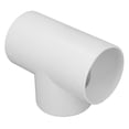 thumbnail image 1 of 3 Way Duct Connector Corrosion Resistant PVC T Shape Round Pipe Fitting 3 Holes Hose Adapter Splitter 4in, 1 of 14