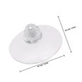 thumbnail image 2 of FUTUREORYY 10Pcs Transparent Hooks Small Plastic Suction Cup Hanger For Bedroom Bathroom Living Room, 2 of 3