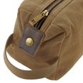 thumbnail image 2 of Quadra Heritage Leather Accented Waxed Canvas Wash Bag, 2 of 3