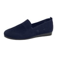thumbnail image 1 of HBFAGFB Chaussures Décontractées pour Femmes Confortables et Simples à Semelle Plate à Enfiler Femmes Bleu Marine Taille 43, 1 of 8