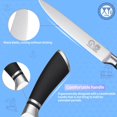 thumbnail image 2 of XYJ Authentic Since 1986,Kitchen Knife,8 Inch Stainless Steel Brisket Knife with Sheath,Razor Sharp Carving Knife,Meat Cleaver,Kitchen Cutlery,Professional Chef Knife for Kitchen Outdoor Camping, 2 of 8