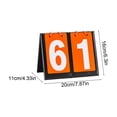thumbnail image 3 of Portable Scoreboard, EDHITNR Waterproof Leather Mounted Flip Scoreboard, PU Card Race Scoreboard with Metal Coil for Basketball Badminton Table Tennis, 3 of 6