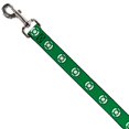 thumbnail image 1 of Dog Leash Green Lantern Logo2 Green Black Green White 6 Feet Long 0.5 Inch Wide, 1 of 3