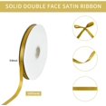 thumbnail image 2 of TONIFUL 3/8 Inch x 100yds Dark Gold Satin Ribbon Thin Solid Fabric Ribbons Roll for Gift Wrapping Invitation Floral Hair Balloon Craft Sewing Party Wedding Popsicles Decoration Valentine's Day Bouquet, 2 of 6