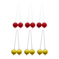 thumbnail image 1 of Siruishop 6 Pcs Balles d'Échelle Jeu de Cour Arrière Activités Intérieures Ou Extérieures Remplacement Jaune et Rouge, 1 of 8