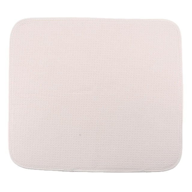 jifeng Kitchen Microfibre Dish Drying Mat Sink Drainer Washing Up Tea Towel Beige