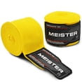 thumbnail image 1 of Meister Adult 180" Semi-Elastic Hand Wraps for MMA & Boxing (Pair) - Yellow, 1 of 3