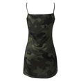 thumbnail image 3 of Robes Moulantes pour Femmes, Robe Décontractée Camouflage Imprimé Aguichant Ajustée Sans Manches à Bretelles, 3 of 6