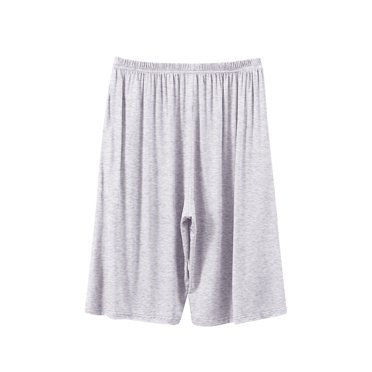 Yuzhih Shorts de Pyjama pour Hommes Couleur Unie Shorts de Sommeil Doux Confortables Respirants Pantalons de Détente Pjs Vêtements de Nuit