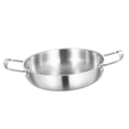 thumbnail image 2 of Korean Ramen Pot Thicken Fast Heating Stainless Steel Double Ear Seafood Pot 28cm thicken, 2 of 8