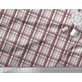 thumbnail image 2 of Soimoi Brown Rayon Fabric Gingham Check Print Fabric by the Yard 56 Inch Wide, 2 of 5