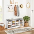 thumbnail image 4 of Boutique Home Dual-Use Shoe Bench with Storage Cabinet and Padded Seat, 4 of 7