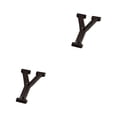 thumbnail image 2 of relayinert Durable And Rustproof Metal House Number Plaque Impeccable Door Decoration Easy To Install Metal Letters House Numbers B17--Y 2Set, 2 of 6
