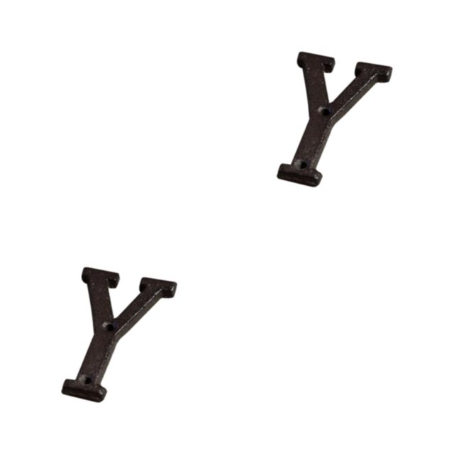Decodeary Impeccable Metal Letters House Sign Easy-to-Install And Fade-Resistant Durable B17--Y 2Set