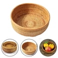 thumbnail image 2 of Handcrafted natural wicker fruit rack with exquisite weaving, perfect for, 2 of 4