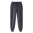 thumbnail image 1 of Yuyuzo Plus Size Sweatpants for Women Thick Workout Jogging Pants Elastic Waist Drawstring Solid Color Trackpants, 1 of 2