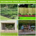 thumbnail image 4 of 1 Package [Premium Project] Metal Outdoor Fence 10 Pieces Without Door, Inner Arc Design, 10 Mesh Pieces + 10 Round Head Ground Plugs + 1 6-Point Wooden Hammer, 4 of 9