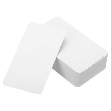 Unique Bargains 3.5' x 2' Blank Paper Business Cards, 90 Pack Small Index Flash Cards Words Message Note Card, White