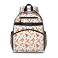 thumbnail image 1 of Funny Cartoon Pizza-Themed Student Backpack Lightweight and Water-Resistant School Book Bag with Pepperoni and Cheese Designs Spacious and Comfortable for Daily Use and Travel, 1 of 3