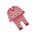 thumbnail image 4 of Pyjamas de Noël Parent-Enfant, Haut et Pantalon Flocon de Neige Arbre Élan, 4 of 10