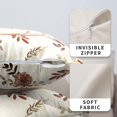 thumbnail image 2 of Boho Pillow Covers 18x18, Burnt Orange Yellow Ethnic Design Outdoor Decorative Throw Pillows for Couch, Fall Carpet Pattern Decor Cushion Cover 2 Pcs Farmhouse Linen Pillowcase for Bed Car Safa, 2 of 5